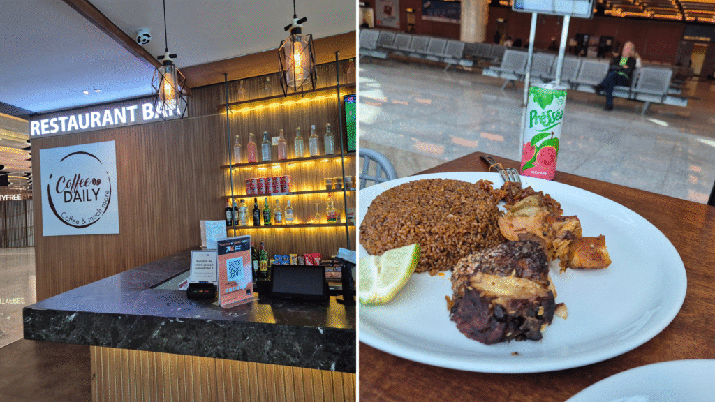 Se restaurer à l'aéroport Blaise Diagne