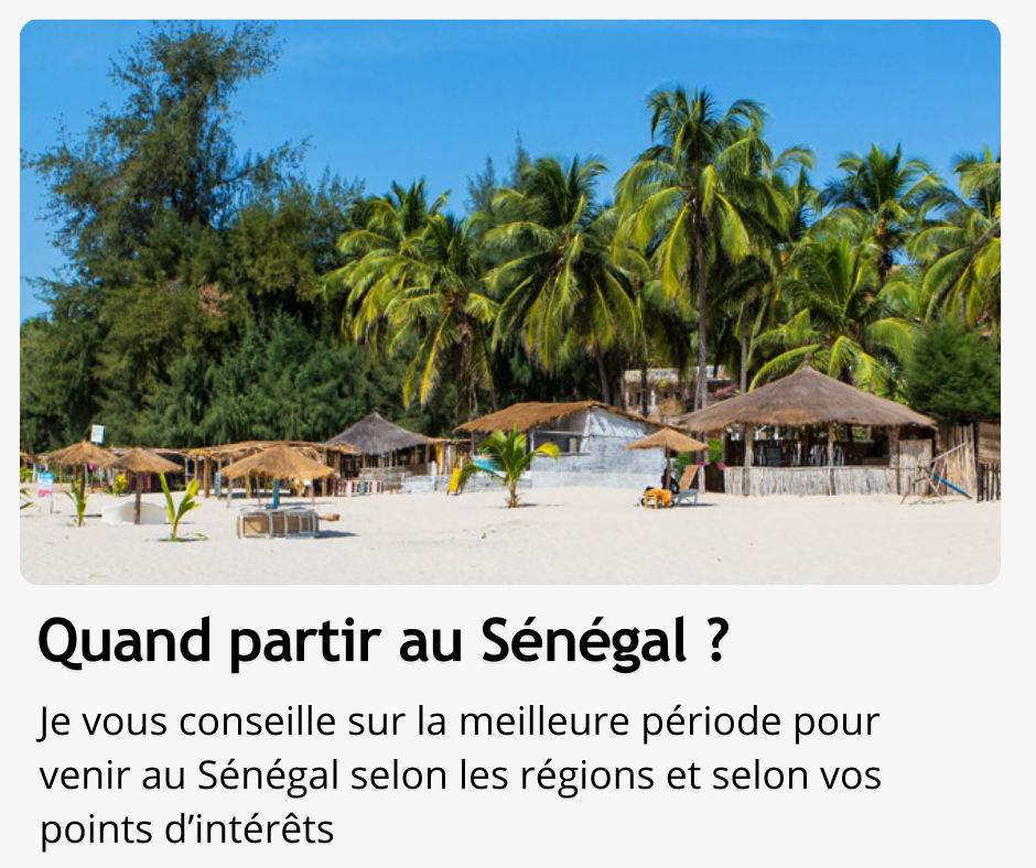 Les cartes des vols Europe Sénégal