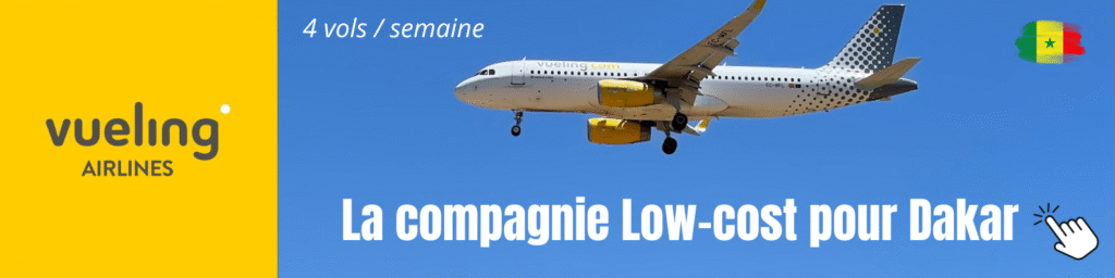 Le programme de vol Vueling pour Dakar