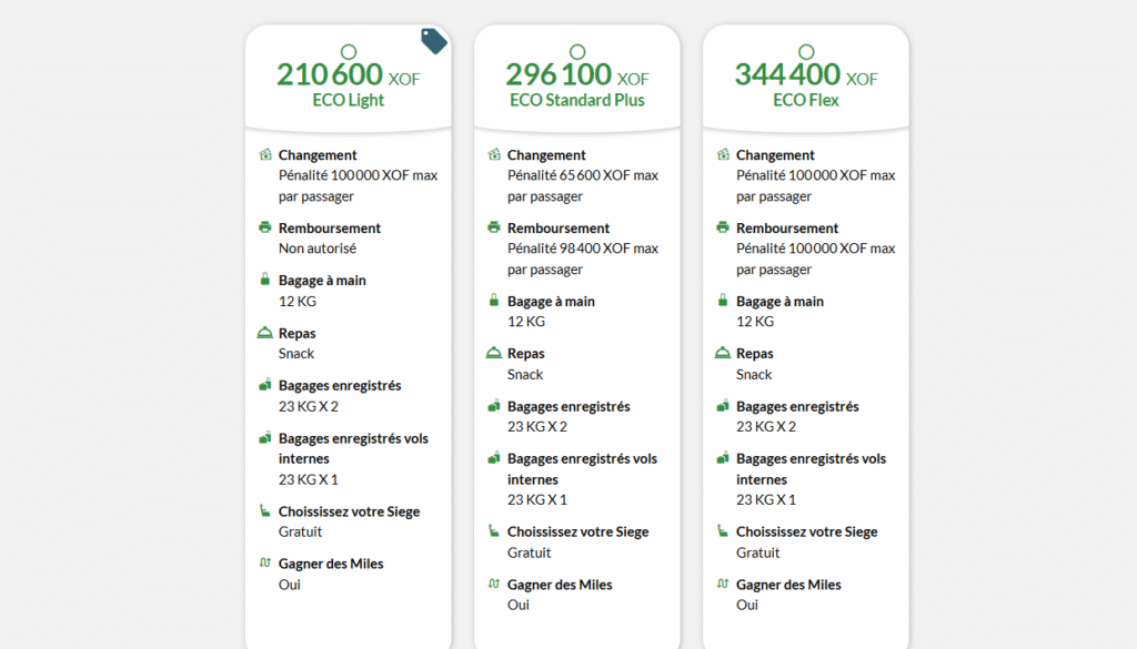 Vol Bruxelles-Dakar avec Air Senegal