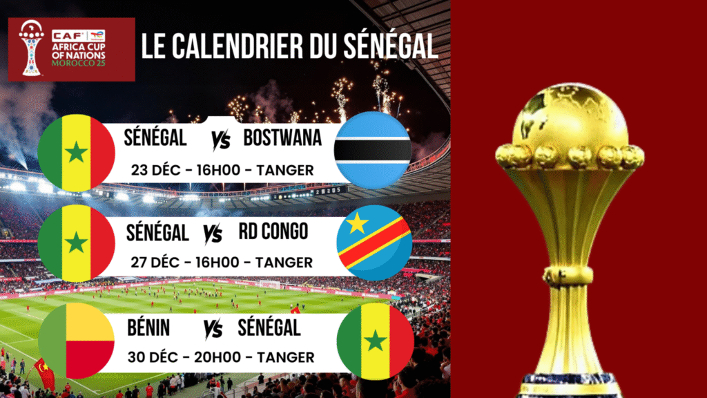 Suivre le Sénégal à la CAN 2025