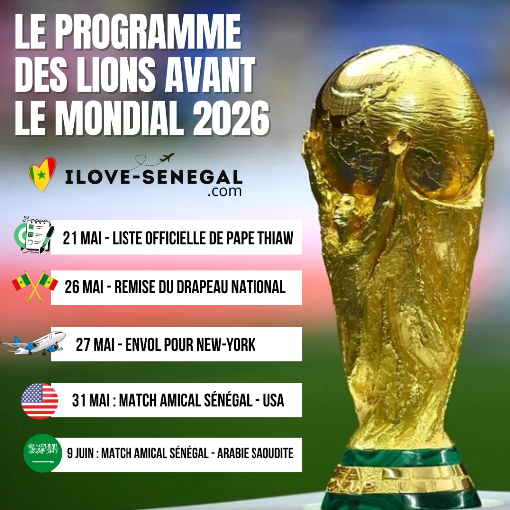 Coupe du monde 2026 : la liste officielle des Lions du Sénégal dévoilée